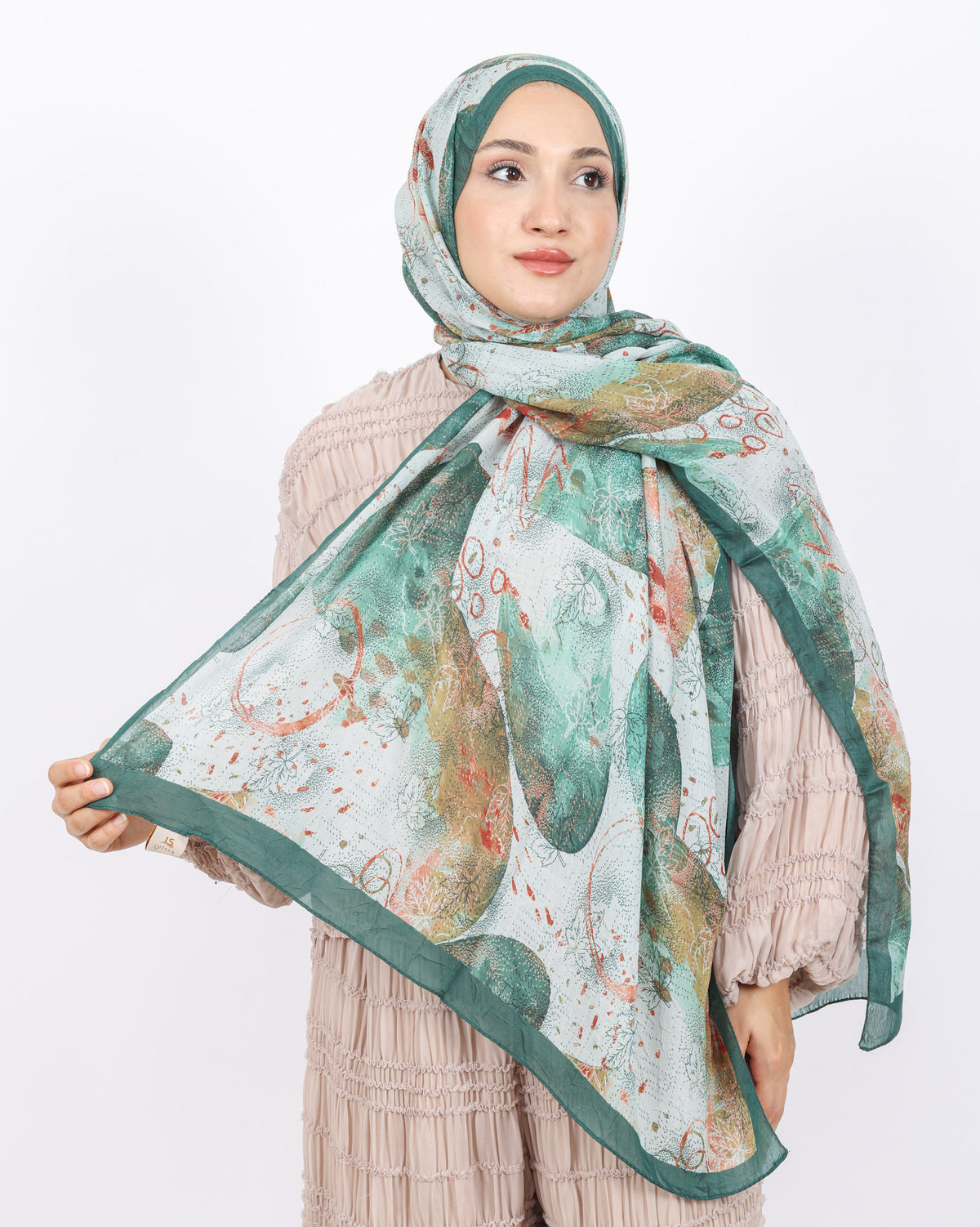 Soft Bambu Kraş Şal D046 Mint Yeşili