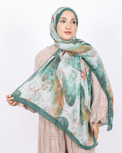 Soft Bambu Kraş Şal D046 Mint Yeşili