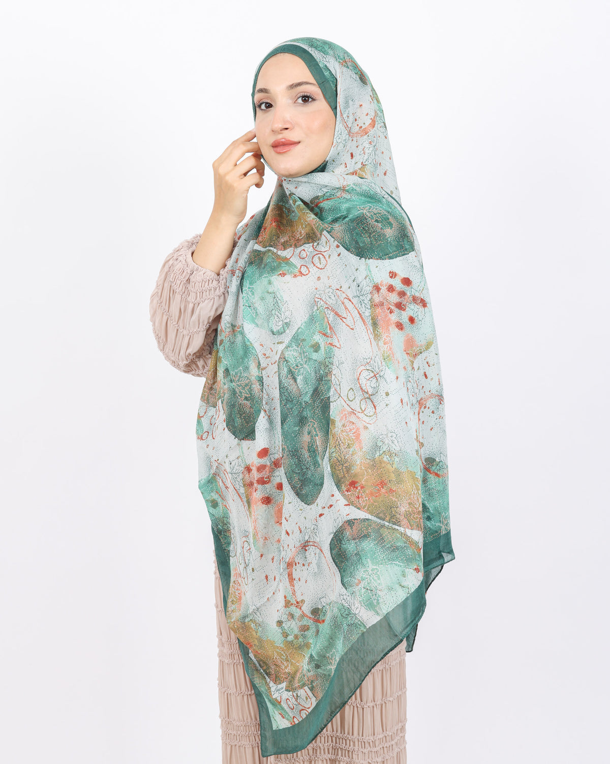 Soft Bambu Kraş Şal D046 Mint Yeşili