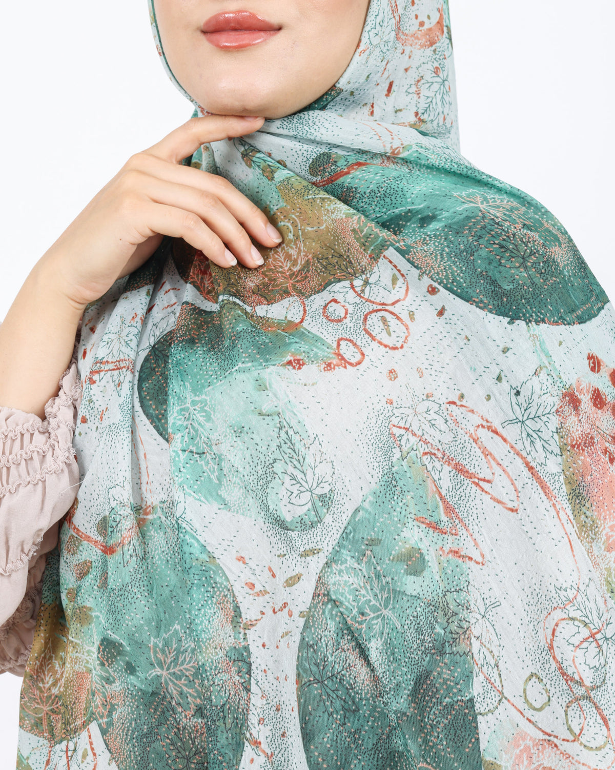 Soft Bambu Kraş Şal D046 Mint Yeşili