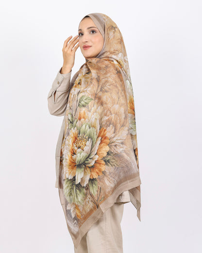 Soft Bambu Kraş Şal D041 Vizon