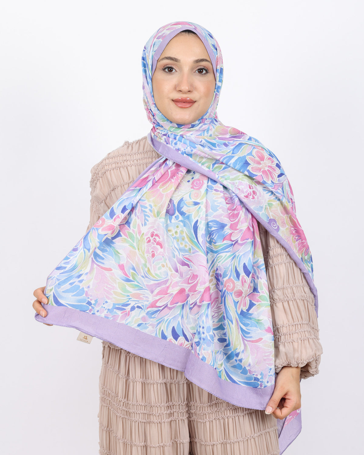 Soft Bambu Kraş Şal D047 Lila