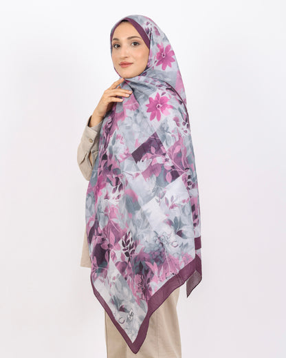Soft Bambu Kraş Şal D042 Mürdüm