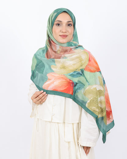 Soft Bambu Kraş Şal D054 Mint Yeşili