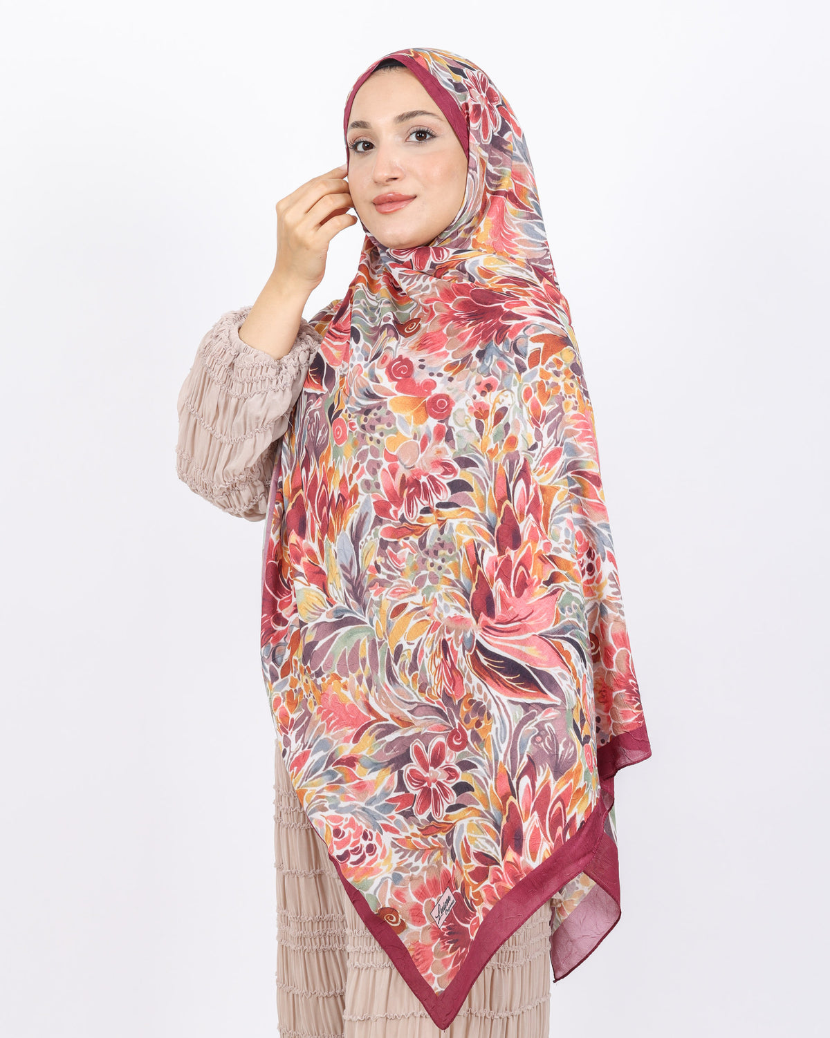 Soft Bambu Kraş Şal D047 Mürdüm
