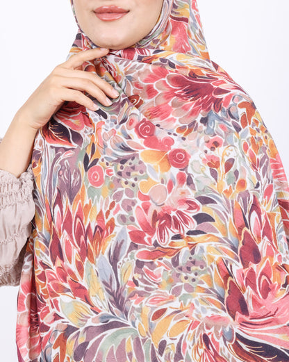 Soft Bambu Kraş Şal D047 Mürdüm