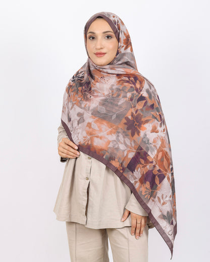 Soft Bambu Kraş Şal D042 Kahverengi