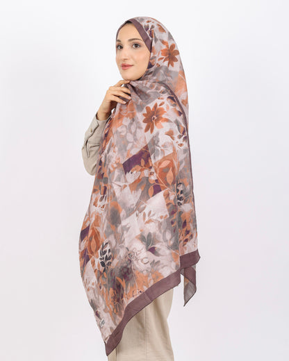 Soft Bambu Kraş Şal D042 Kahverengi