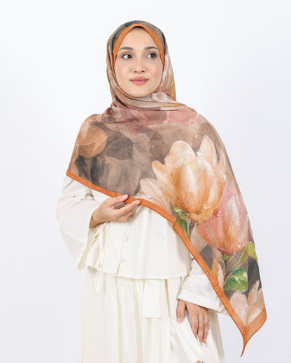 Soft Bambu Kraş Şal D054 Hardal
