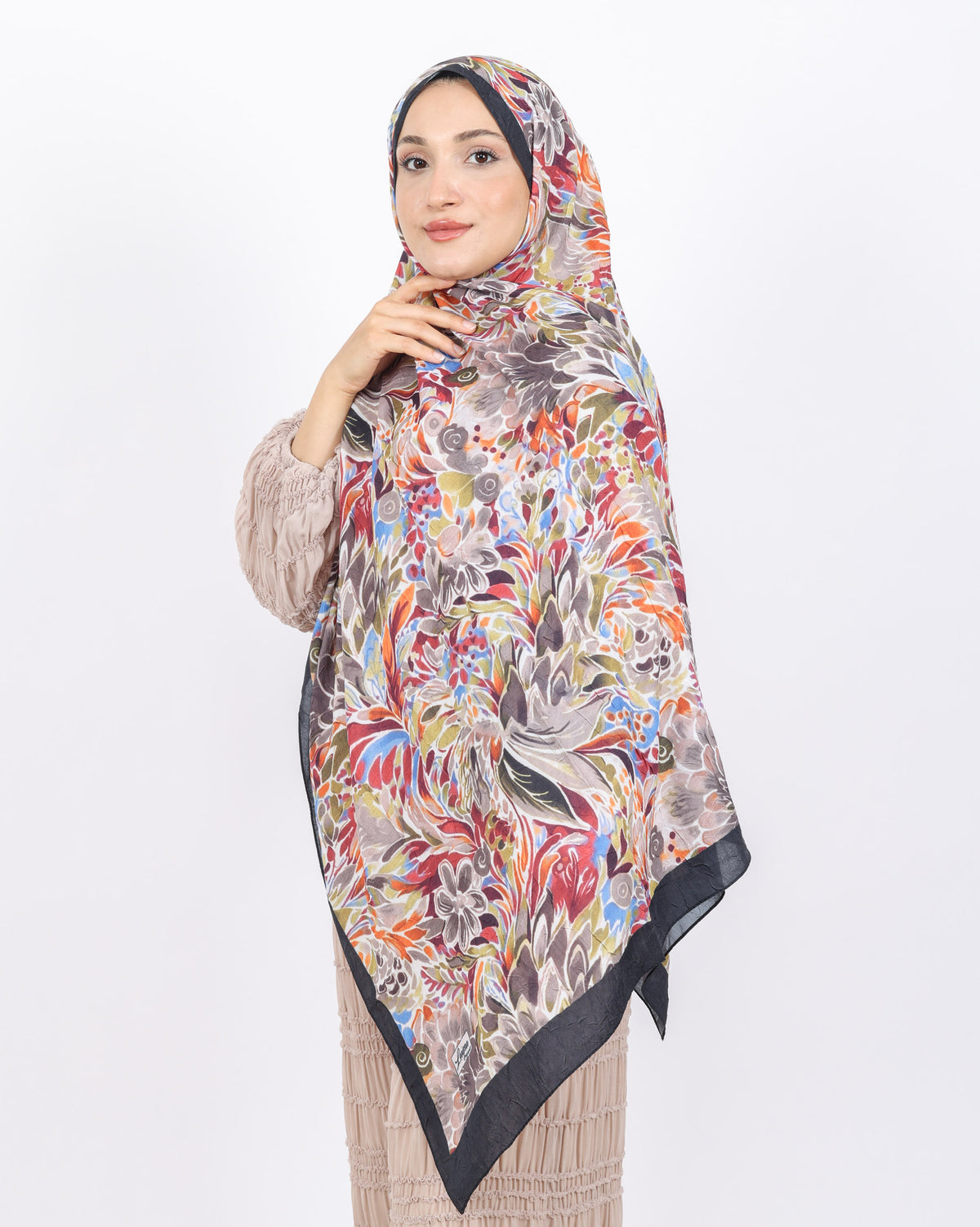 Soft Bambu Kraş Şal D047 Siyah
