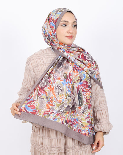 Soft Bambu Kraş Şal D047 Vizon