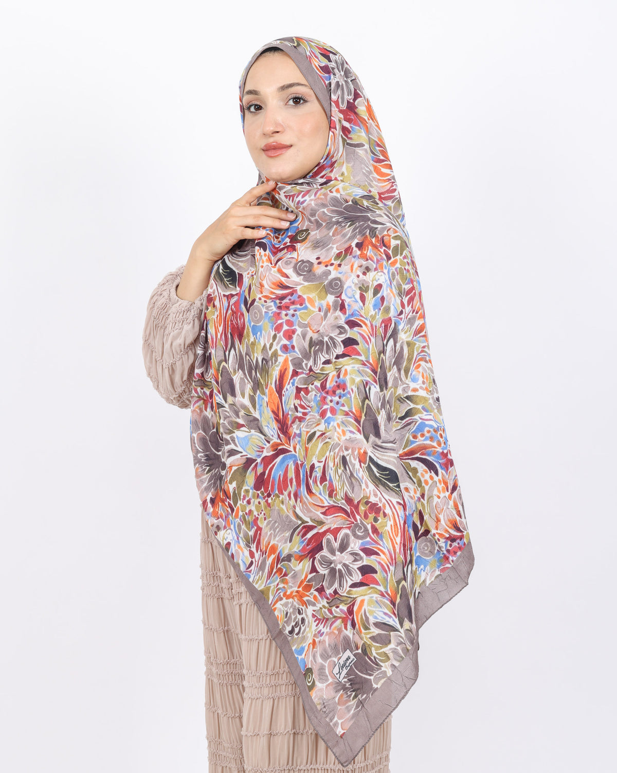 Soft Bambu Kraş Şal D047 Vizon