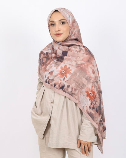 Soft Bambu Kraş Şal D042 Pudra
