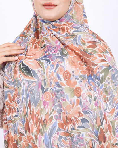 Soft Bambu Kraş Şal D047 Kiremit
