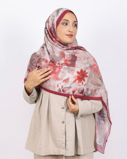 Soft Bambu Kraş Şal D042 Bordo