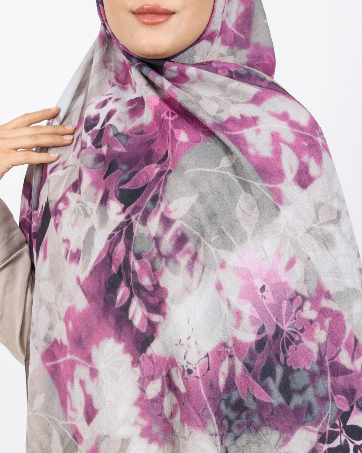 Soft Bambu Kraş Şal D042 Taş Rengi