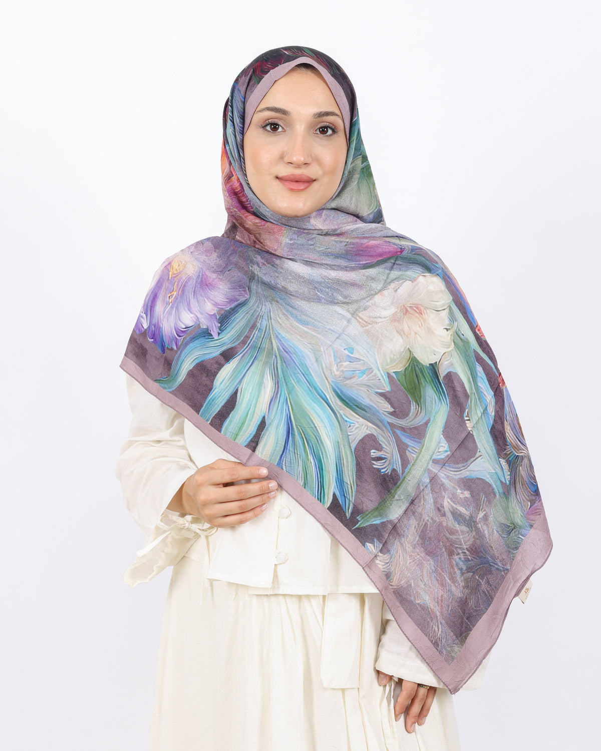 Soft Bambu Kraş Şal D055 Pudra