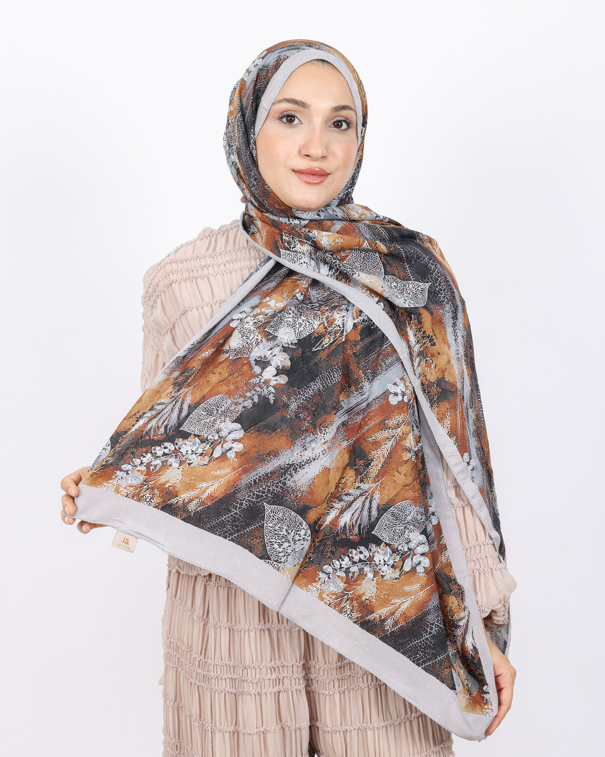 Soft Bambu Kraş Şal D048 Taş Rengi