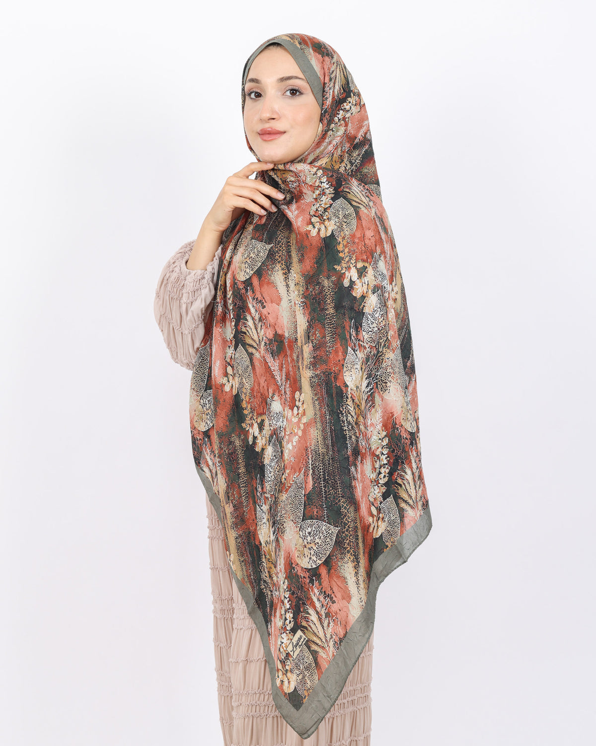 Soft Bambu Kraş Şal D048 Yeşil