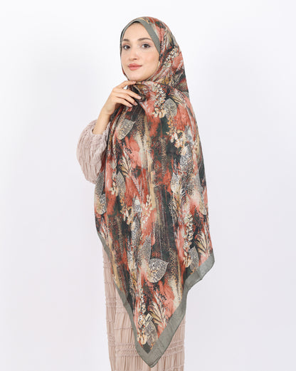 Soft Bambu Kraş Şal D048 Yeşil