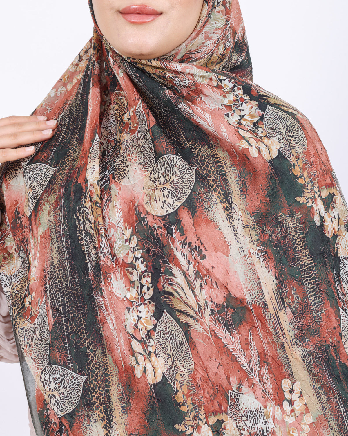 Soft Bambu Kraş Şal D048 Yeşil