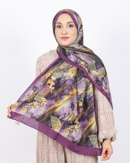 Soft Bambu Kraş Şal D048 Mürdüm