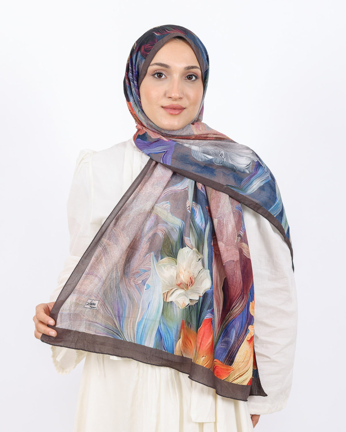 Soft Bambu Kraş Şal D055 Kahverengi