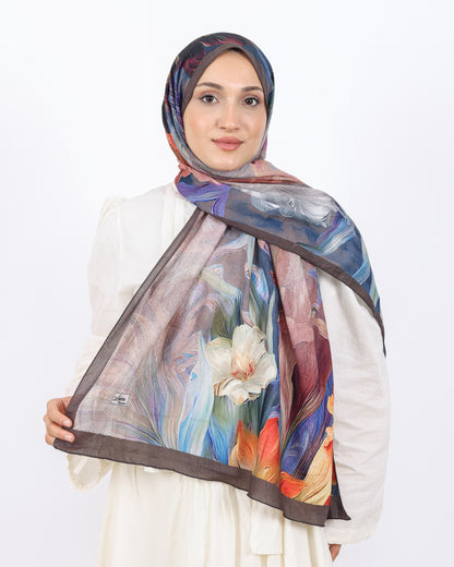 Soft Bambu Kraş Şal D055 Kahverengi