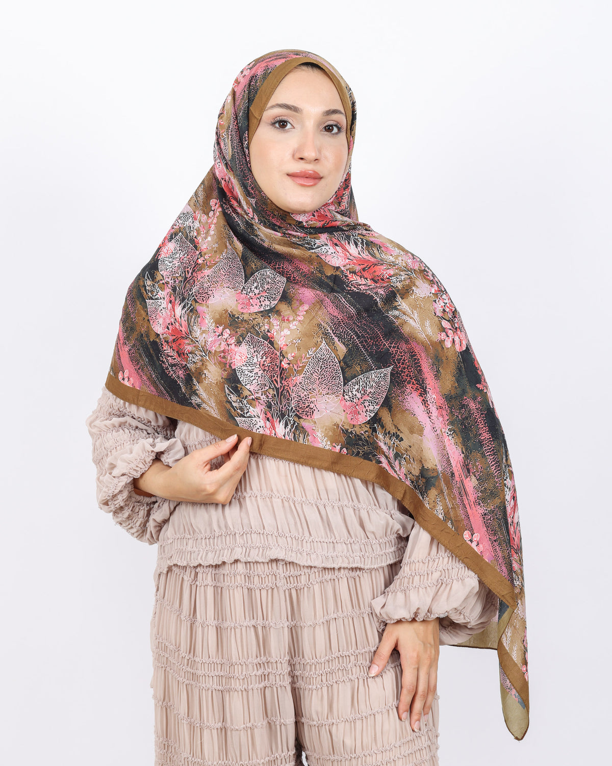 Soft Bambu Kraş Şal D048 Hardal