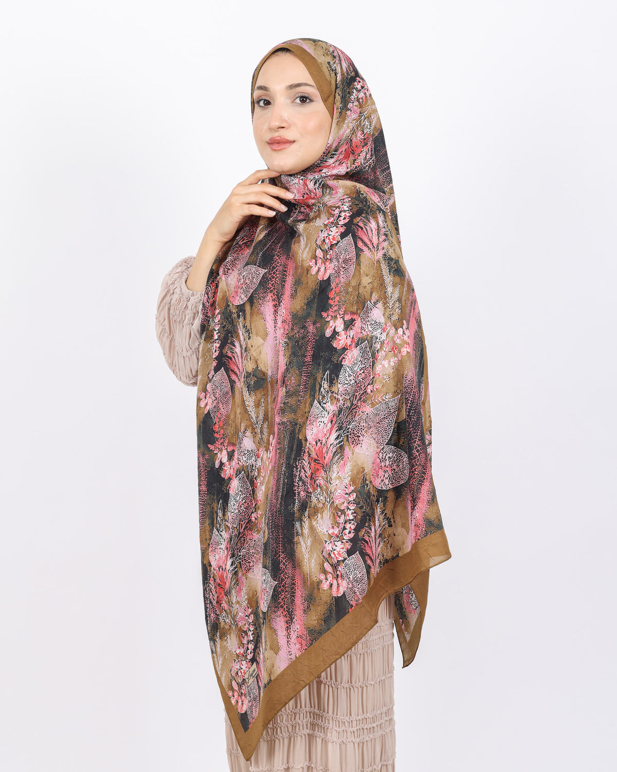 Soft Bambu Kraş Şal D048 Hardal