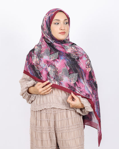 Soft Bambu Kraş Şal D048 Bordo