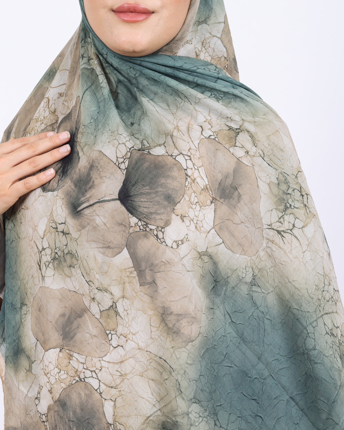 Soft Bambu Kraş Şal D043 Vizon