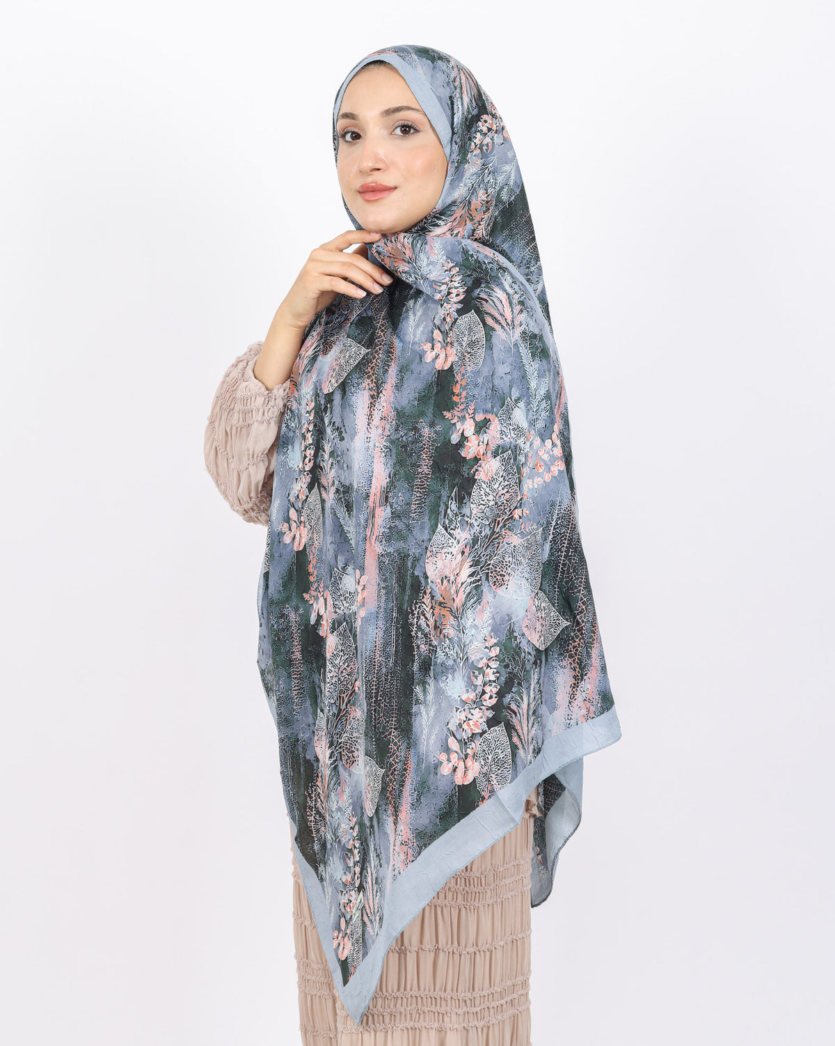 Soft Bambu Kraş Şal D048 Açık Gri