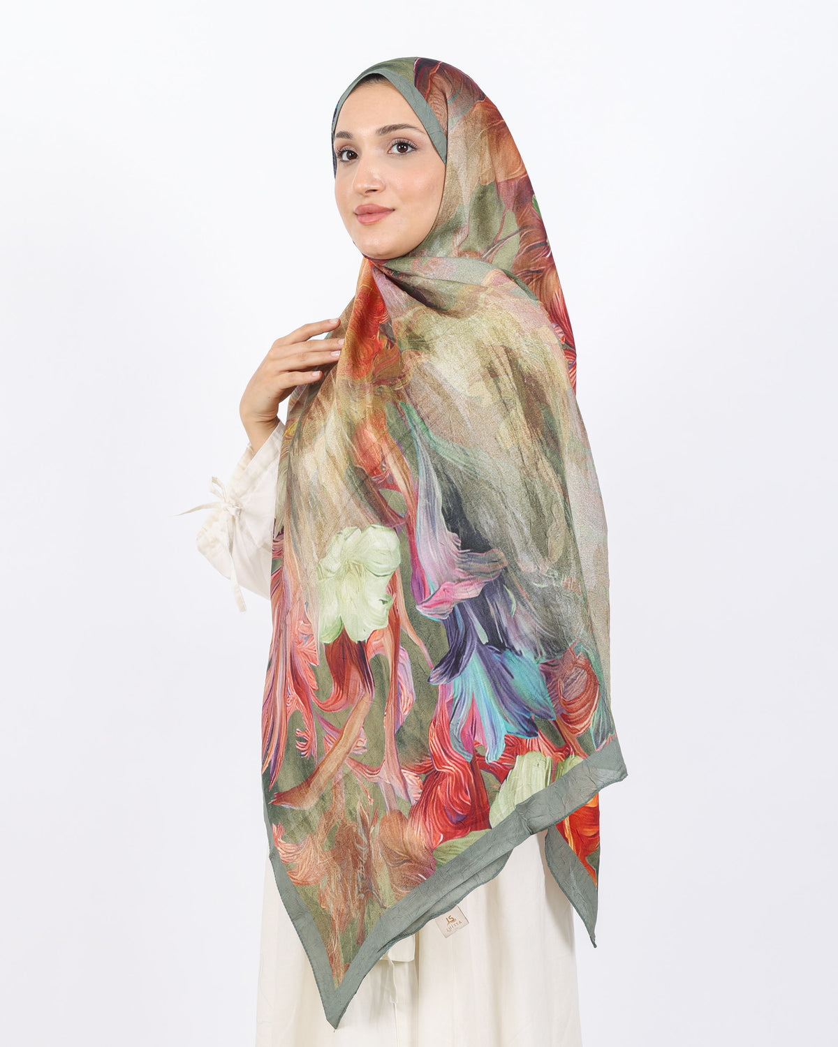 Soft Bambu Kraş Şal D055 Adaçayı Yeşili