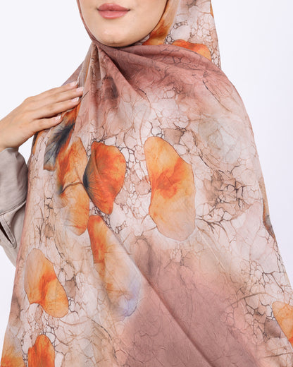 Soft Bambu Kraş Şal D043 Kiremit