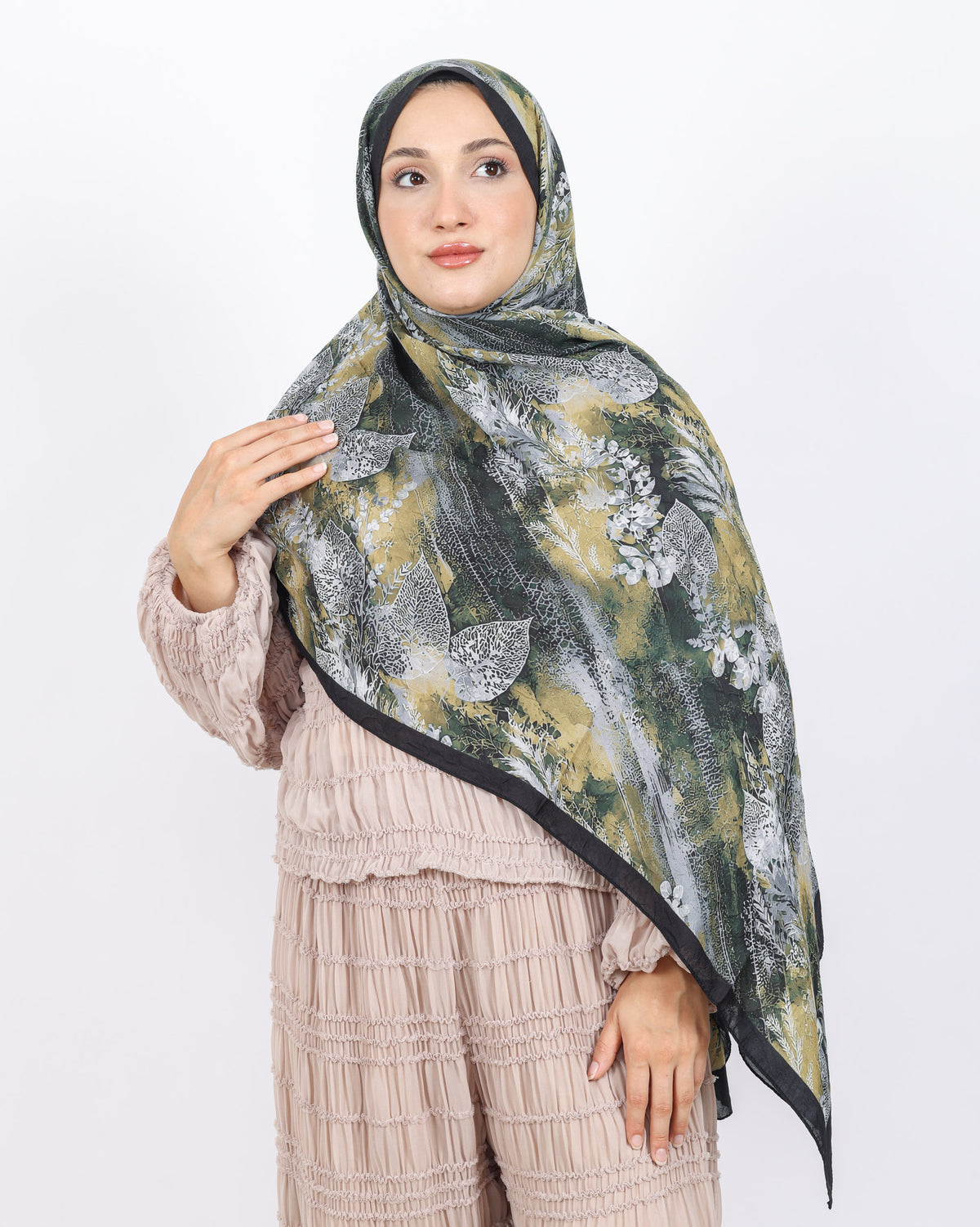 Soft Bambu Kraş Şal D048 Siyah