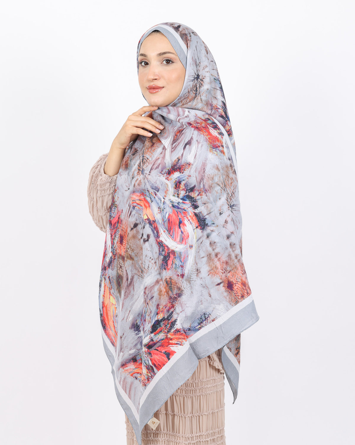 Soft Bambu Kraş Şal D049 Gri
