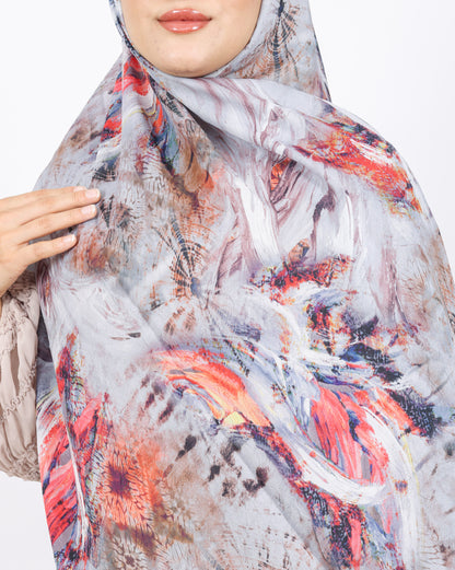 Soft Bambu Kraş Şal D049 Gri