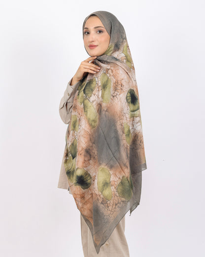 Soft Bambu Kraş Şal D043 Füme