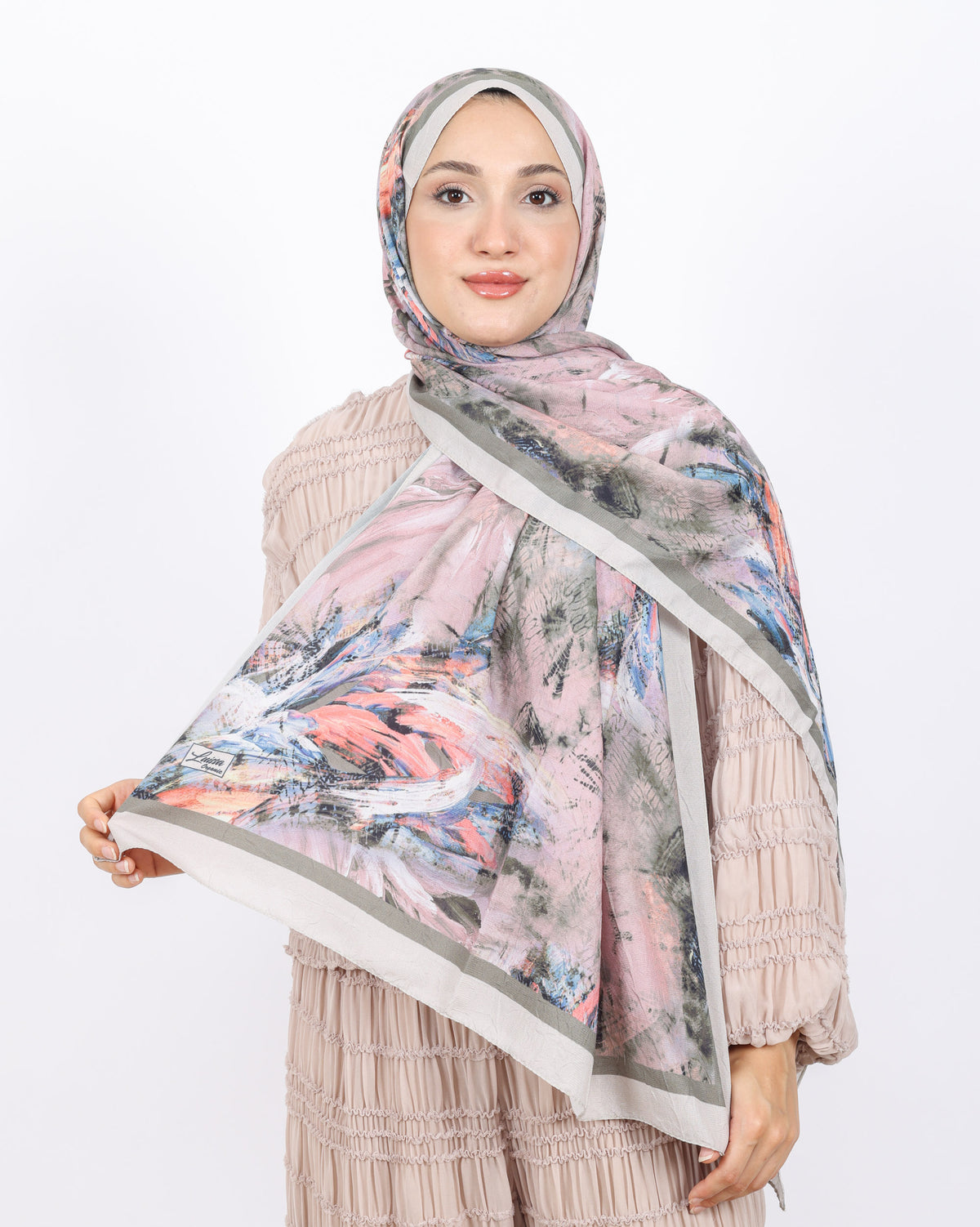 Soft Bambu Kraş Şal D049 Taş Rengi
