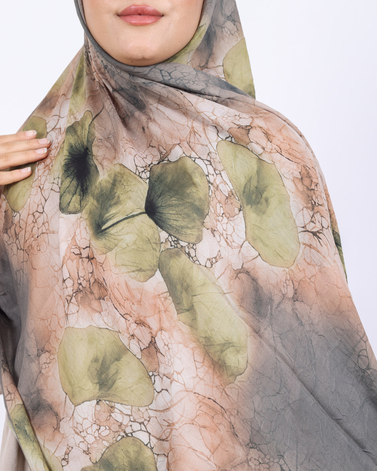Soft Bambu Kraş Şal D043 Füme