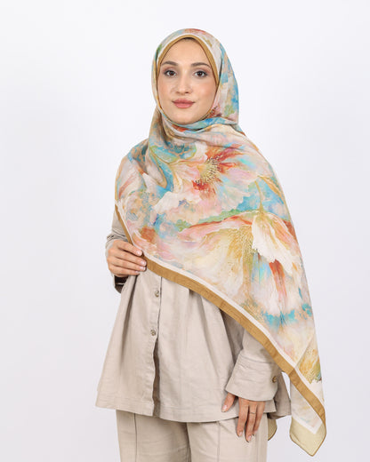 Soft Bambu Kraş Şal D044 Hardal