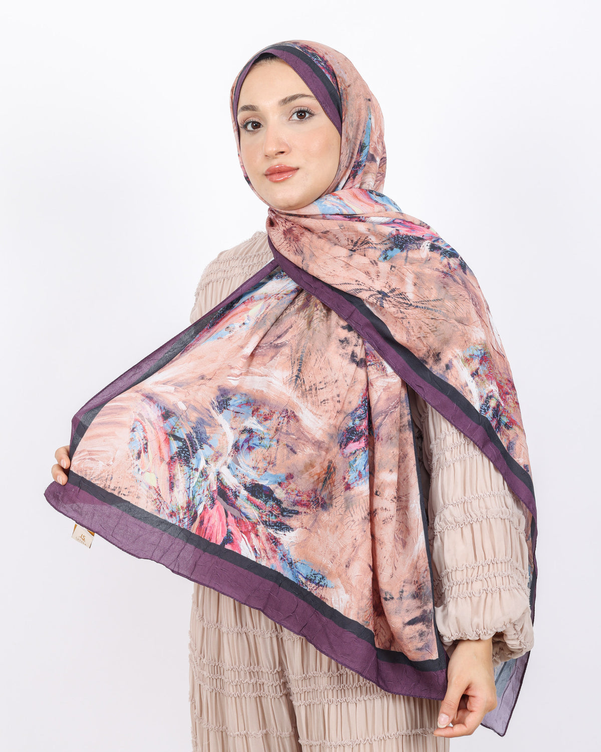 Soft Bambu Kraş Şal D049 Mor