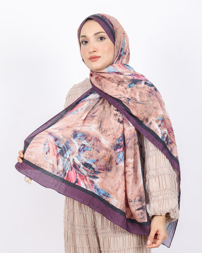 Soft Bambu Kraş Şal D049 Mor