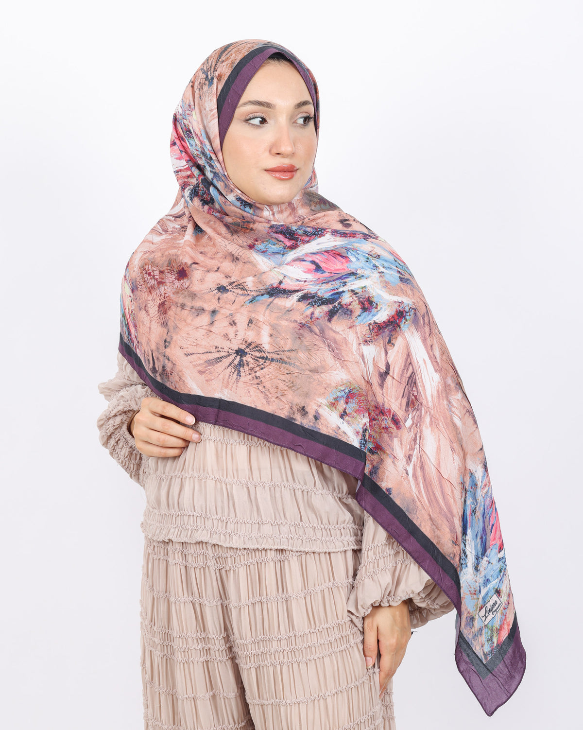 Soft Bambu Kraş Şal D049 Mor