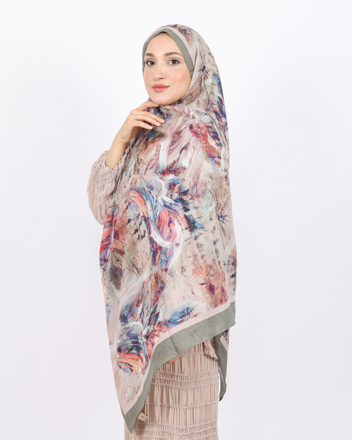 Soft Bambu Kraş Şal D049 Yeşil