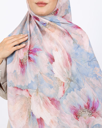 Soft Bambu Kraş Şal D044 Bebe Mavisi