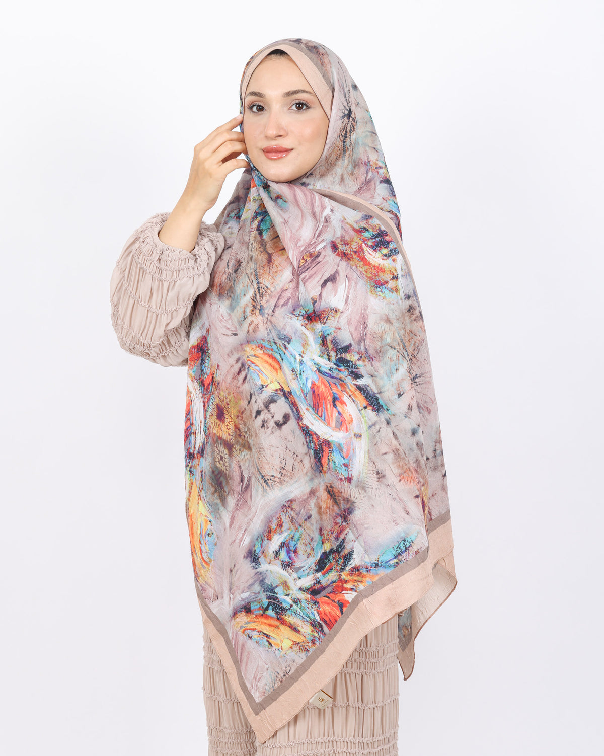 Soft Bambu Kraş Şal D049 Somon