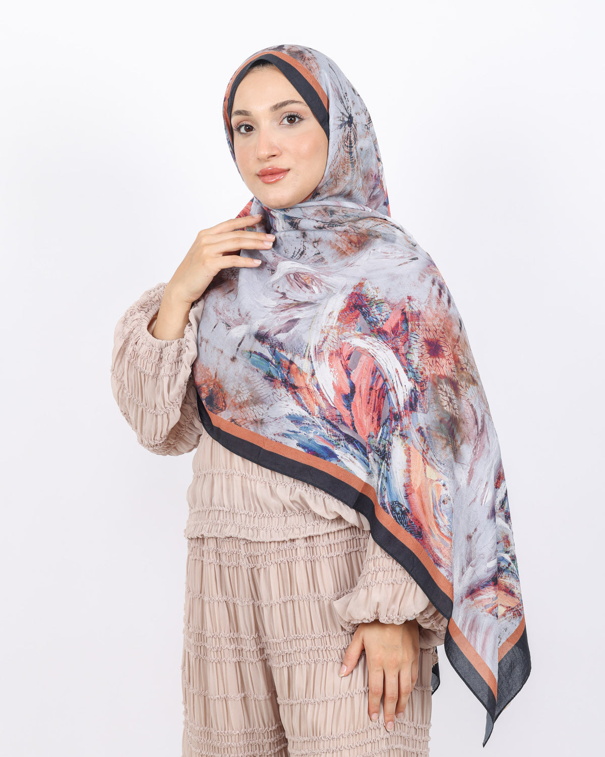 Soft Bambu Kraş Şal D049 Siyah
