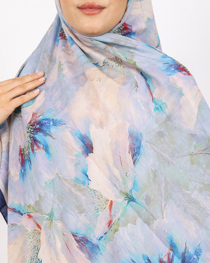 Soft Bambu Kraş Şal D044 Lacivert